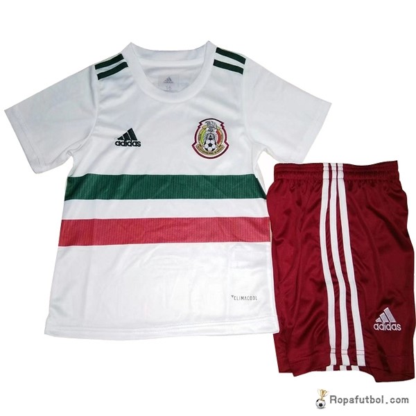 Camiseta México Replica Segunda Ropa Niños 2018 Verde